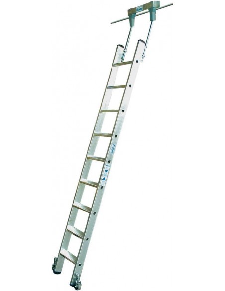 Krause Stabilo Lépcsőfokos Polclétra Cső Vezetősínnel 12 Fokos