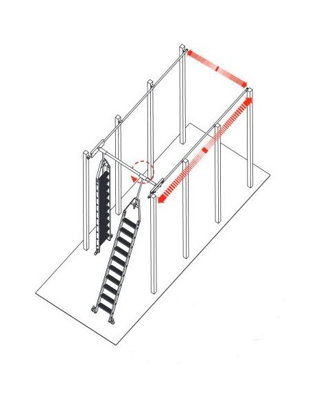 Krause Stabilo Lépcsőfokos, Elfordítható Polclétra 13 Fokos