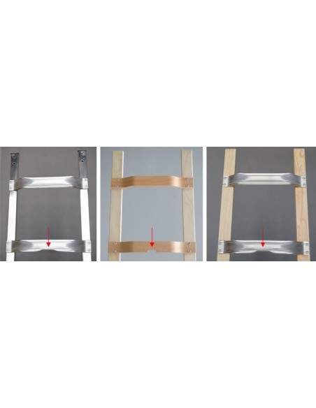 Krause Stabilo Tetőlétra Alu/Fa 8 Fokos