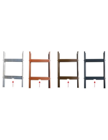 Krause Stabilo Kéményseprő Alumíniumlétra (Natúr Alu) 14 Fokos