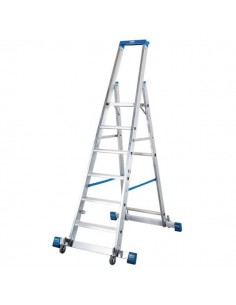 Krause Stabilo Gurítható Lépcsőfokos Állólétra Kitámasztóval 6 Fokos