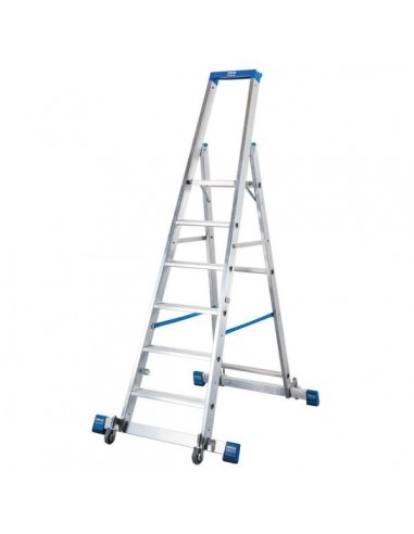 Krause Stabilo Gurítható Lépcsőfokos Állólétra Kitámasztóval 6 Fokos