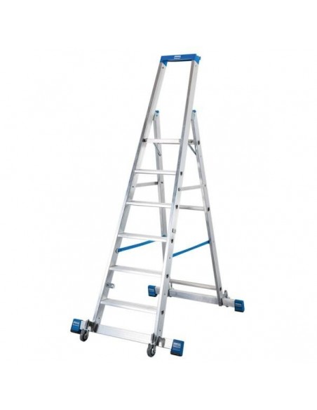 Krause Stabilo Gurítható Lépcsőfokos Állólétra Kitámasztóval 6 Fokos