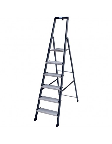 Krause Monto Securo Lépcsőfokos Állólétra, Eloxált 7 Fokos