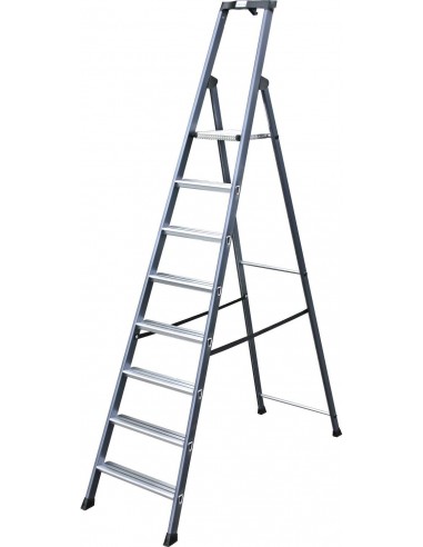 Krause Monto Sepro Lépcsőfokos Állólétra, Eloxált 8 Fokos