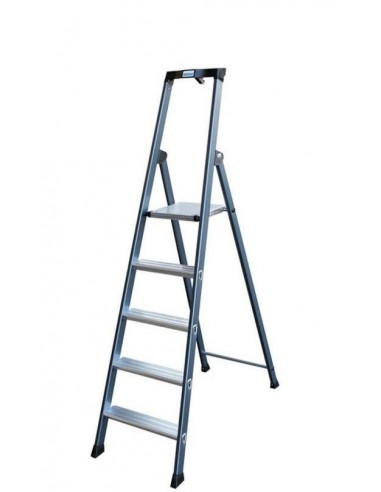 Krause Monto Sepro Lépcsőfokos Állólétra, Eloxált 5 Fokos