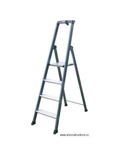 Krause Monto Sepro Lépcsőfokos Állólétra, Eloxált 4 Fokos