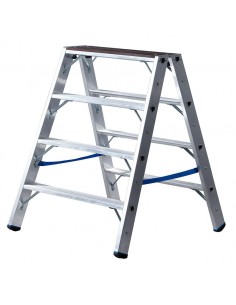 Krause Stabilo Két Odalon Járható Lépcsőfokos Létra Fa Fedőlappal 2X4