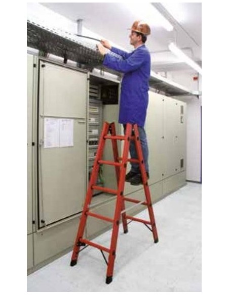 Krause Stabilo Műanyag Két Oldalon Járható Létra 2X10 Fokos